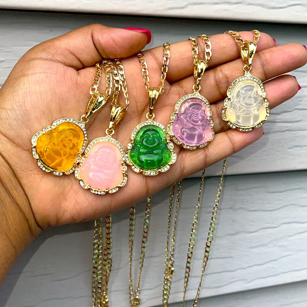 Lucky Buddha Gold Necklace